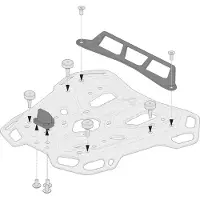 SW-Motech Adapterkit für GIVI/KAPPA MONOLOCK SCHW. Aluminium schwarz