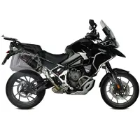 MIVV Auspuff Dakar schwarz für Triumph Tiger 1200 2021- Unisexschwarz/silber006 - Motorradteile - Motorrad Auspuff