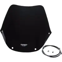 MRA Verkleidungsscheibe Originalform O schwarz für GSF GN/GV Unisexneutral390 - Motorradteile - Anbauteile