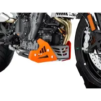 Zieger Motorschutz Alu orange/schwarz für KTM Duke 790 Unisexneutral412 - Motorradteile - Anbauteile