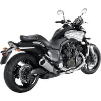 Akrapovic Slip-on Line Auspuffsystem mit EG-BE S/O 4-2 TI - VMAX 09-16