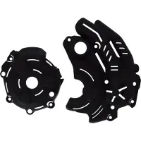 Acerbis Schwarze Kupplungs- und Zündabdeckungen X-Power für YAMAHA