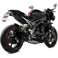 MIVV Auspuff Delta Race Carbon für Speed Triple 1050 2018-2020 Unisexcarbon/silber994 - Motorradteile - Motorrad Auspuff