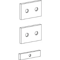 Ergotron - Montagekomponente (Schienenmontage Halterungsset) - Metall - Zink - für ARMS 400 series