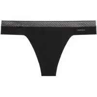 Calvin Klein für Damen. 000QF6307E Tanga Seductive Comfort schwarz (M), Heimtextilien, Mikrofaser, Nachhaltig