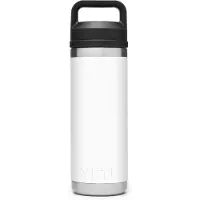 Yeti Rambler Bottle 18oz Chug Cap, White, Thermoflasche mit Verschluss, 532 ml