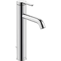 Duravit Einhebel-Waschtischmischer L C.1 mit Zugstangen-Ablaufgarnitur chrom chrom