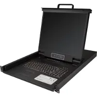 Digitus Modulare Konsole mit 17 TFT48,3cm 8Port KVM Touch 8 x HDMI, HD Auflösung, GE Tastatur