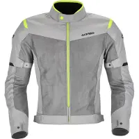 Acerbis Ramsey Vented 2.0 Mesh Grau-Gelbe Textiljacke Größe XL
