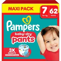 Pampers Baby Dry Pants Windeln Größe 7 15+ kg Maxi 62er-Pack