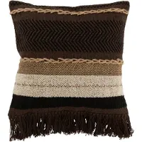 J-Line Kissen in Schwarz/ Creme - (L)45 x (B)45 cm - onesize