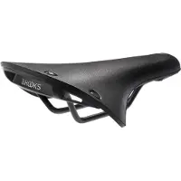 Brooks C19, Fahrradsattel, Straßenrennen, Schwarz, Einfarbig, Nylon, Gummi