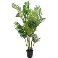House Nordic | Art Gold Palm Areca Grün Plastik 64x64x175 cm | NADUVI
