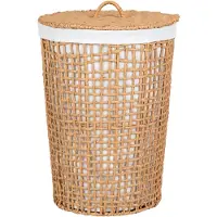 House Nordic | Wäschekorb Pomal Beige Papier 42x42x56 cm | NADUVI