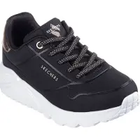 SKECHERS Uno Lite Black Knit/ White Größe EU 33