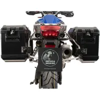 Hepco&Becker Xplorer Cutout Kofferpaar mit Träger schwarz für F 800 GS 24 Unisexanthrazit013 - Motorradzubehör - Motorradgepäck