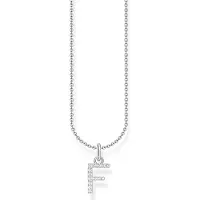 Thomas Sabo Kette mit Buchstaben-Anhänger F Silber