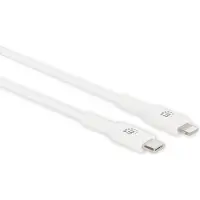 Manhattan 394512, Weiß, USB C, Lightning, 1 m, Männlich, Männlich