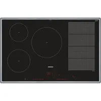 Siemens EX845LVC1E, Schwarz, Edelstahl, Integriert, Zonen-Induktionskochfeld, Glaskeramik, 5 Zone(n), 5 Zone(n)