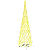 vidaXL LED-Weihnachtsbaum Kegelform Warmweiss 3000 LEDs 230x800 cm