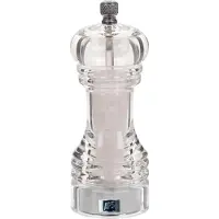 Aps -Germany 40541, Salzmühle, Transparent, Acryl, Edelstahl, 55 mm, 55 mm, 150 mm