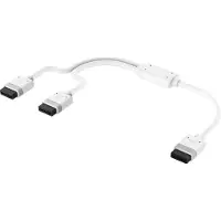 Corsair iCUE LINK YKabel 600mm Gerade Weiß Lüfter Komponenten Effiziente Verbindung