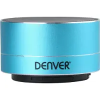 Denver BTS-32BLUE, 3 W, Verkabelt & Kabellos, 10 m, Blau, Aluminium, Universal