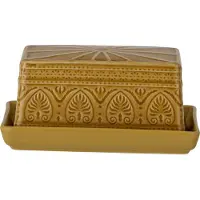 Bloomingville Rani Butterdose | Gelb | Steingut | 82053008