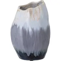 Bloomingville Blooming Ville Jace Deco Vaas | Blau | Keramik | 82051767