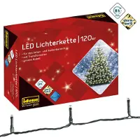 Toppoint Lichterkette 120 LED warmweiß 20m, 8 Timerfunktion, innen & außen