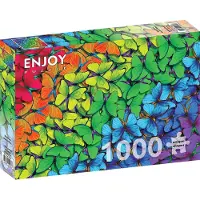 Enjoy Puzzle Puzzle mit 1000 Teilen – Enjoy – Regenbogen-Schmetterlinge