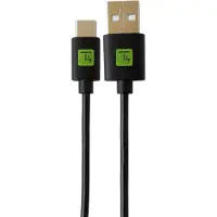 Techly ICOC MUSB20-CMAM01T, 0,1 m, USB A, USB C, USB 2.0, 0,48 Gbit/s, Schwarz