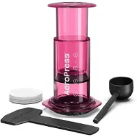 Aeropress Clear Pink - Rosa Kaffeemaschine