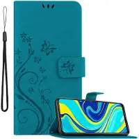 Cadorabo Hülle für Xiaomi RedMi NOTE 9 PRO / NOTE 9S mit Blumen Muster