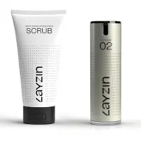 Layzin Vorteilspaket - Sanftes Peeling-Scrub + Anti-Aging Serum 130 ml