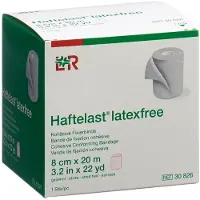 Haftelast Fixierb.kohäs.latexfrei 8 cmx20 m creme 1 St Binden