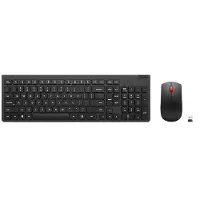 Lenovo 4X31N50745, Volle Größe (100%), Kabellos, RF Wireless, QWERTY, Schwarz, Maus enthalten