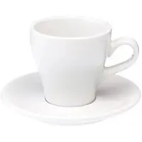 Loveramics Tulip - Cup and sauecr - Cappuccino 180 ml - White