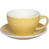 Loveramics Egg - Cafe Latte 300 ml Cup and Saucer - Butter Cup