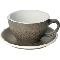 Loveramics Egg - Cafe Latte 300 ml Cup and Saucer - Granite