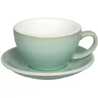 Loveramics Egg - Cafe Latte 300 ml Cup and Saucer - Basil