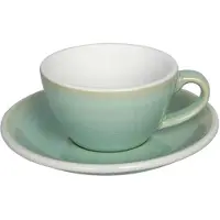 Loveramics Egg - Flat White 150 ml Cup and Saucer - Basil