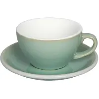 Loveramics Egg - Cappuccino 200 ml Cup and Saucer - Basil