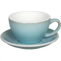 Loveramics Egg - Cafe Latte 300 ml Cup and Saucer - Ice Blue
