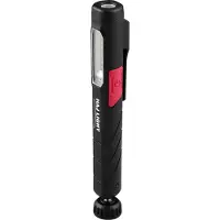 Haj Light LED pen light genopladelig 220+80 lumen med magnetisk kugleledsfod HAJ LIGHT