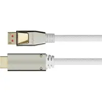 Python PYT M0224 DP 1.4 auf HDMI 2.0 A Stecker, Nylon, 4K@60Hz, 5 m, weiss