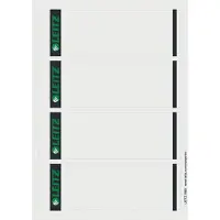 Leitz 16850085 PC-beschriftbare Rückenschilder für Standard- und Hartpappe-Ordner