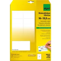 Sigel Wiederablösbare Etiketten