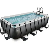 Exit Framepool BxLxH: 200x400x100 cm, mit Filterpumpe und Sicherheitsleiter