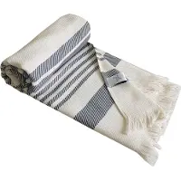 Framsohn Frottier Hamamtuch "Boho Living - Steifen Muster", (Packung, 1 St., Hamamtuch 100 x 180 cm), 100x180, gestreift & mit Fransen, ideal als Strandtuch, Sauna, Reise